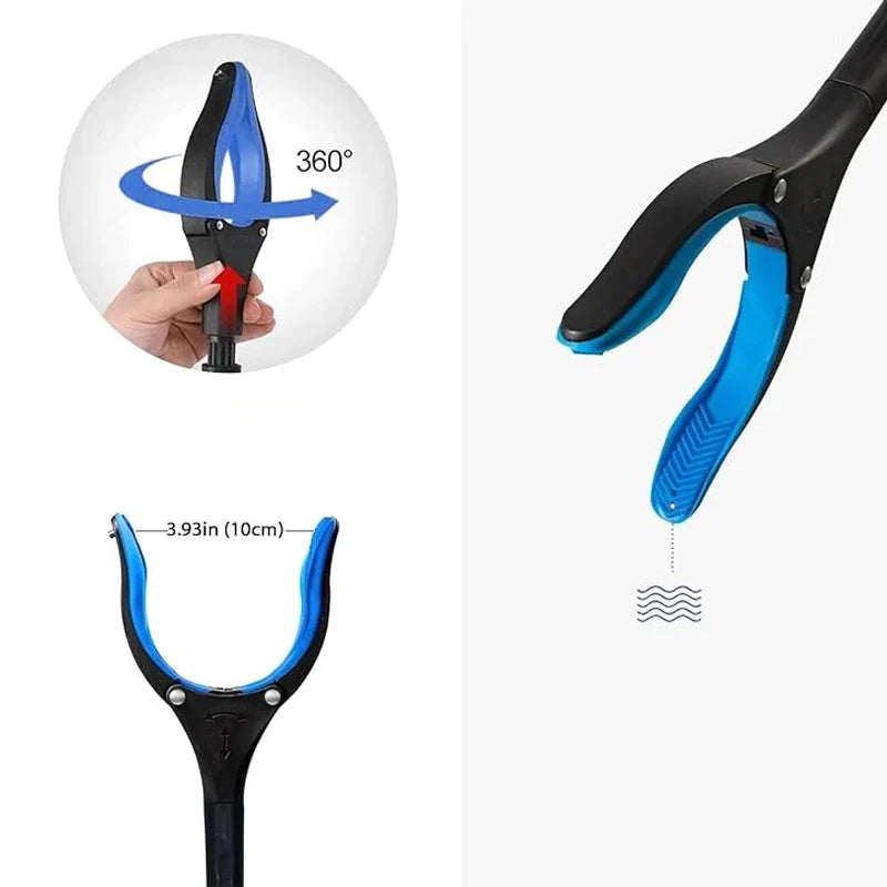Bastón Agarrador plegable con clip giratorio 360° - ¡Alcánzalo todo sin esfuerzo!