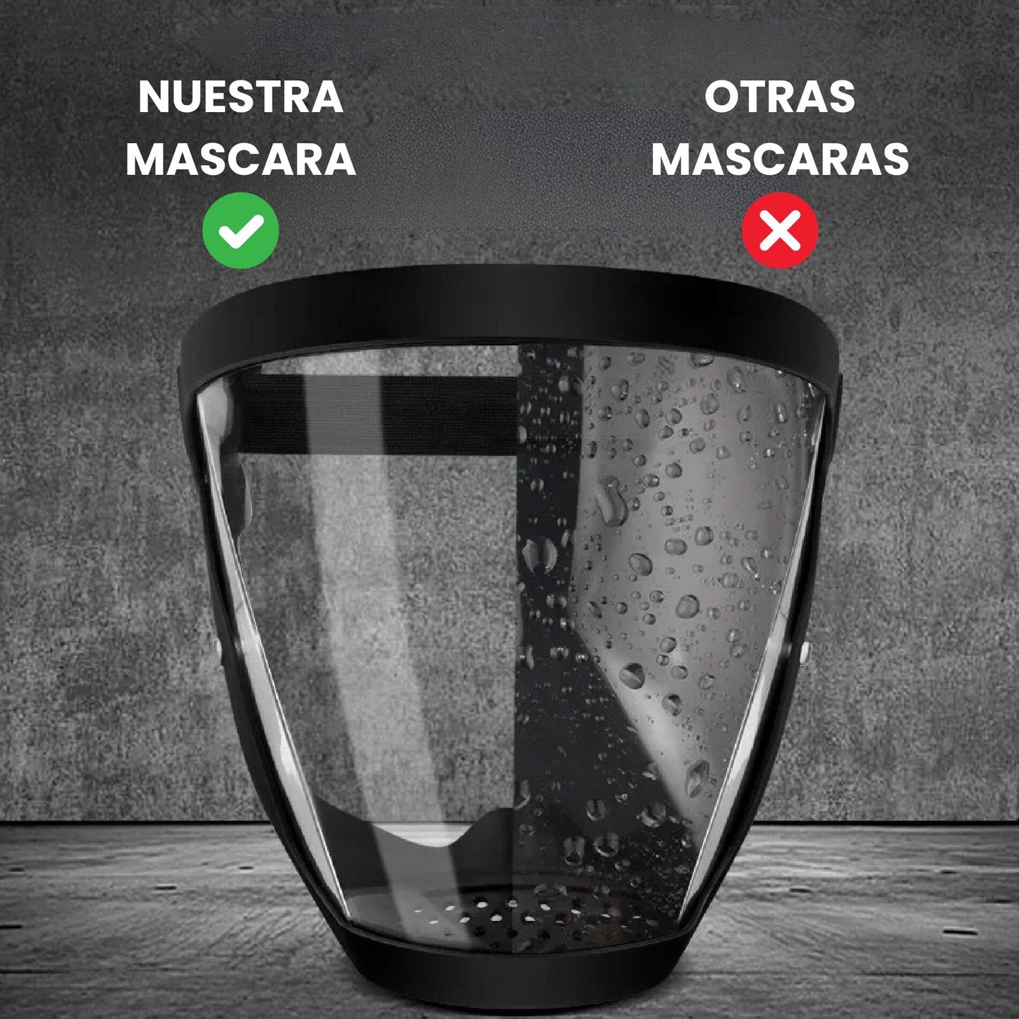 Máscara protectora facial antipolvo y resistente WoodyLock®