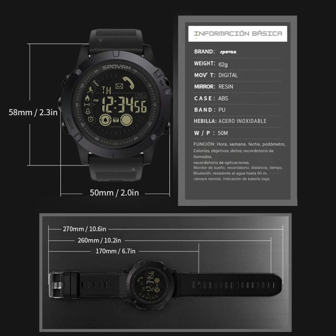 Reloj Deportivo Táctico Militar (Original) - Oferta día del padre 50% Off