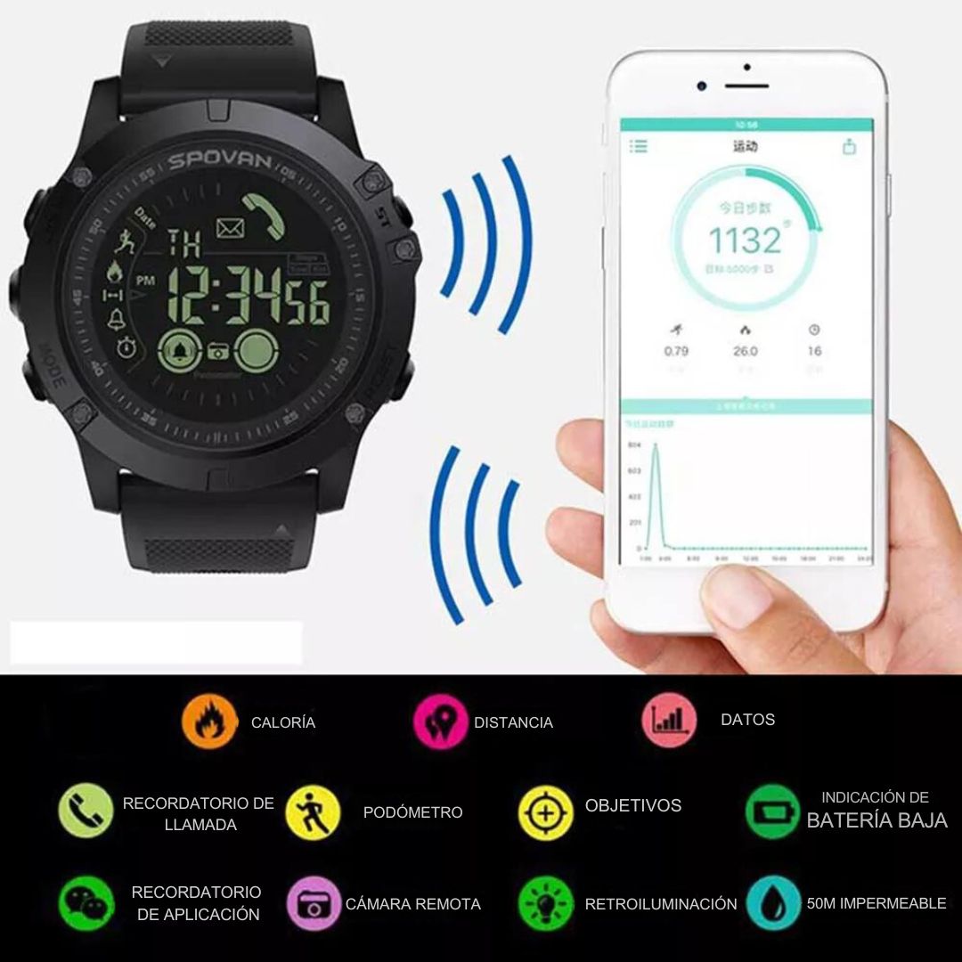 Reloj Deportivo Táctico Militar (Original) - Oferta día del padre 50% Off