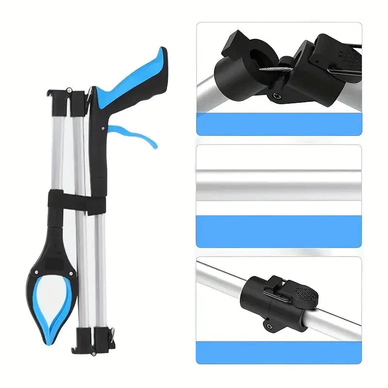 Bastón Agarrador plegable con clip giratorio 360° - ¡Alcánzalo todo sin esfuerzo!