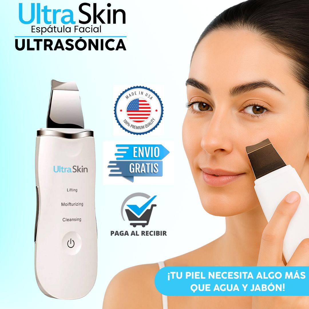 UltraSkin® Espatula Ultrasonica de Limpieza Facial