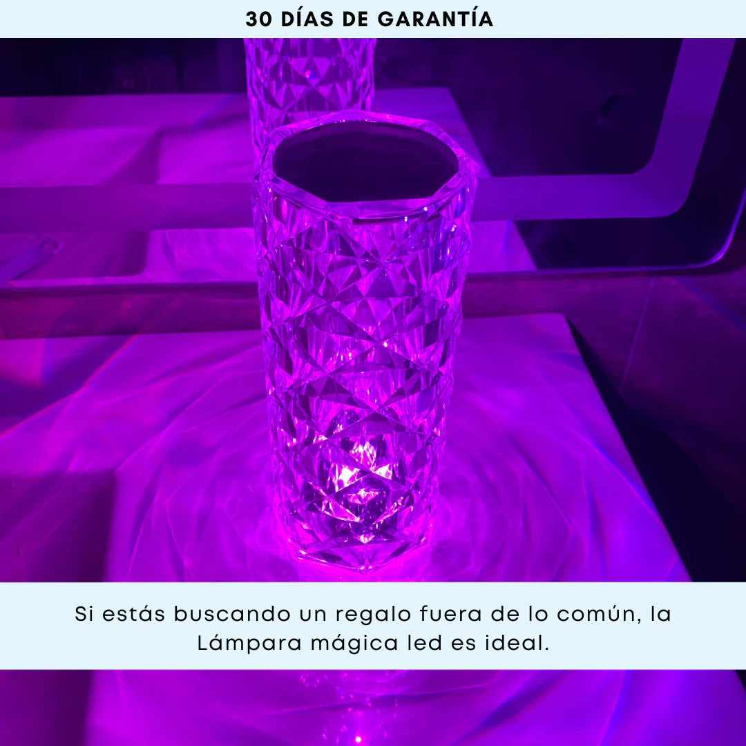 Crystalamp® Lampara led cristal tactil