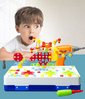 Mosaico Creativo™  Juego de taladro Montessori para niños (Kit de 237 Pcs)