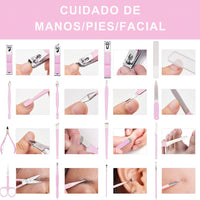 Set Manicure/Pedicure Kit Profesional 16 Pzs